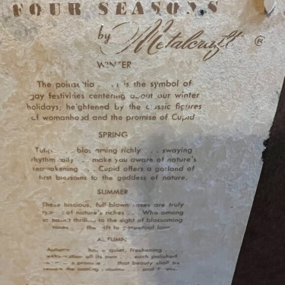 Vintage 1950s Mid Century Modern Metalcraft Four winter Wall Hanging - Picture 6 of 10